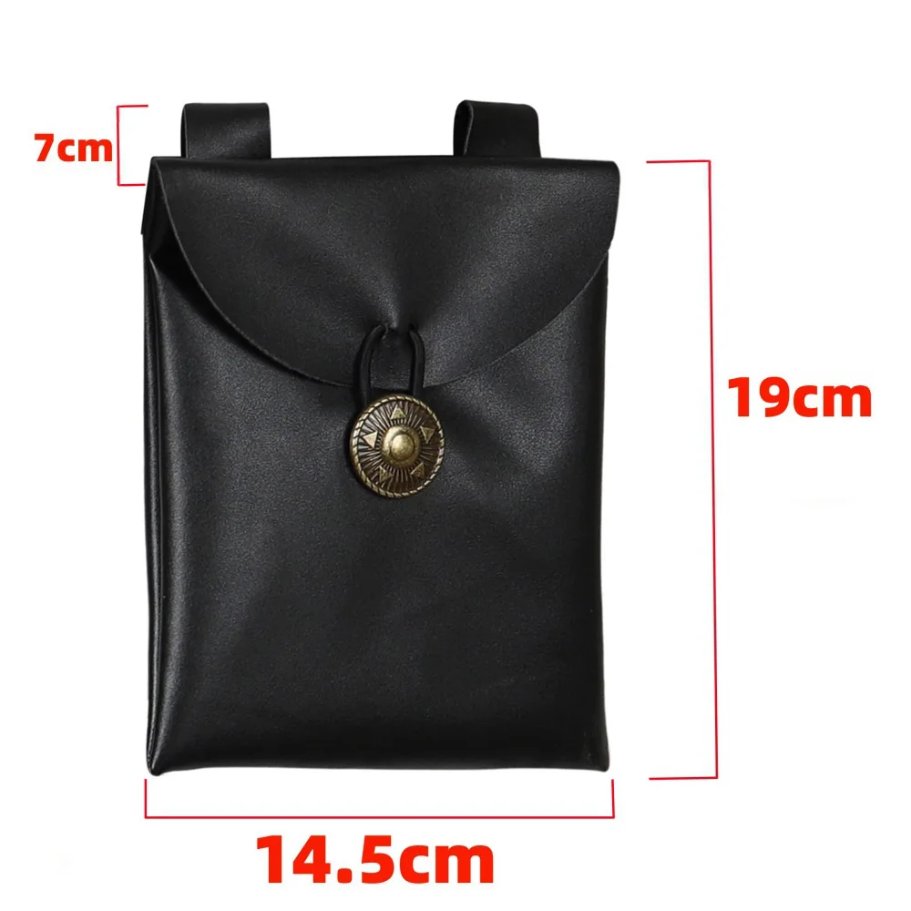 Middeleeuwse Renaissance Viking Ridder Cosplay Lederen Riem Wasitbag Schede Volwassen Mannelijke Vermomming Kostuum Accessoires Pak Rekwisieten
