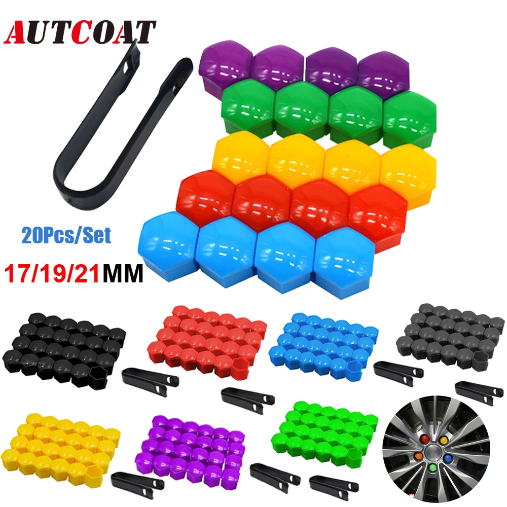 

1Set 17/19/21mm Car Wheel Nut Bolt Head Cover Cap Protective Bolt Rims Exterior Decoration Special Socket Protection Dust Proof