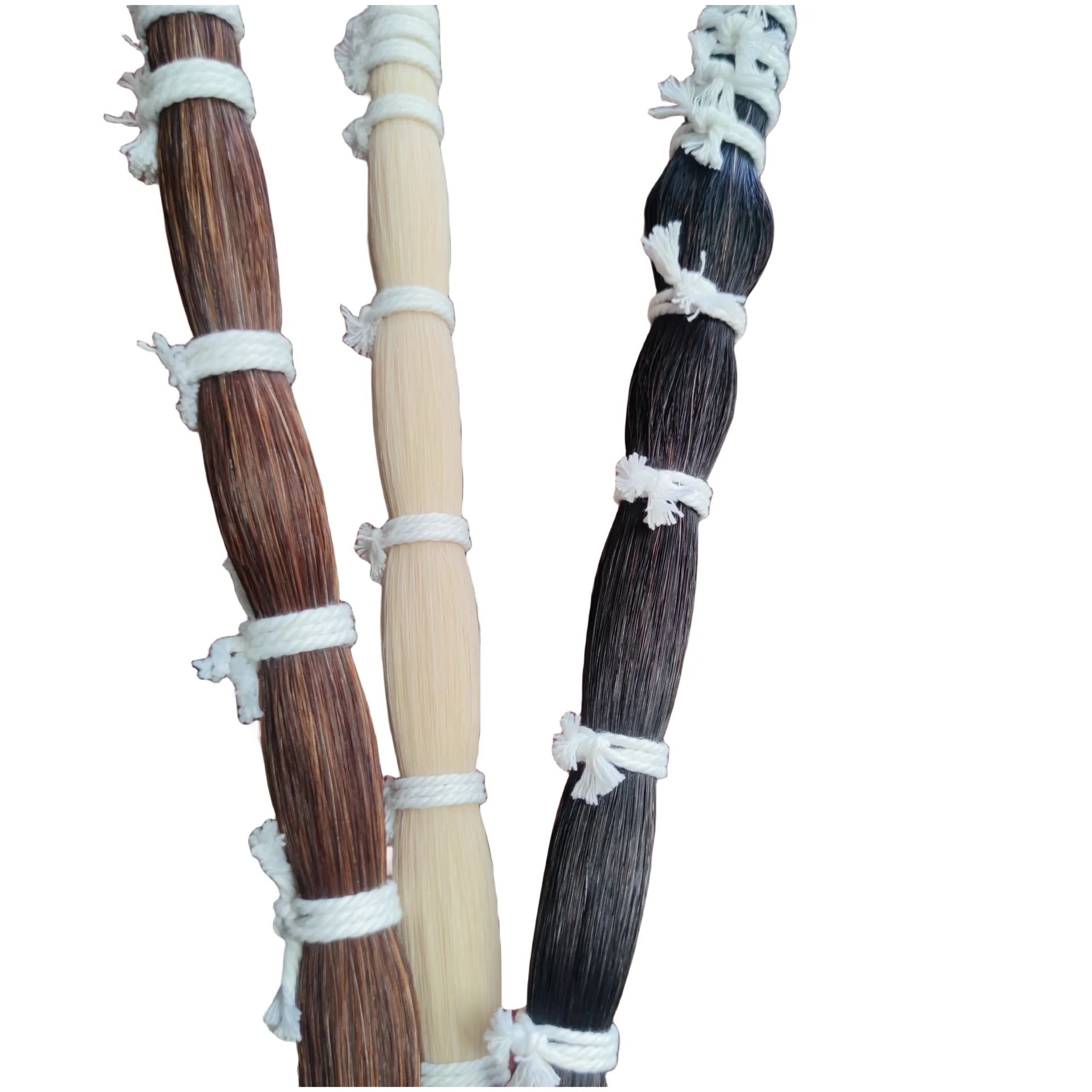 500g good quality white black brown Stallion horse tail hair in bulk violin bow hair parts