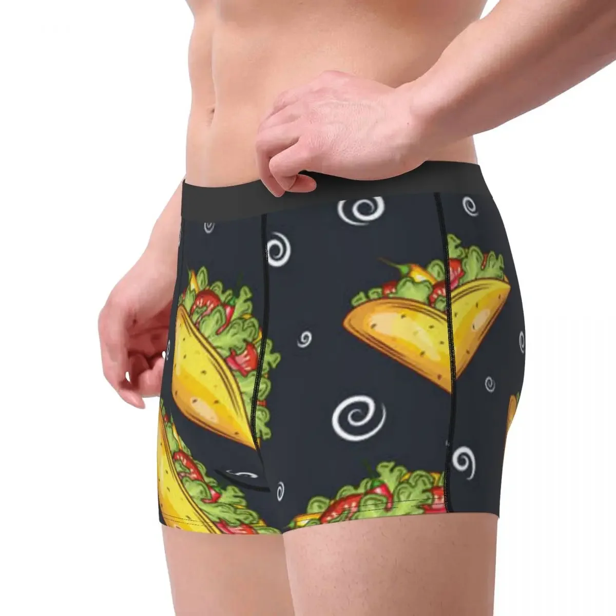 Boxershorts Men Comforable Panties Set Mexican Tacos Underwear Man Boxer