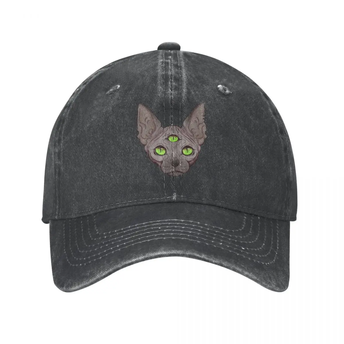 

Three Eyed Sphynx Cat Baseball Cap cowboy hat Peaked cap Cowboy Bebop Hats Men and women hats