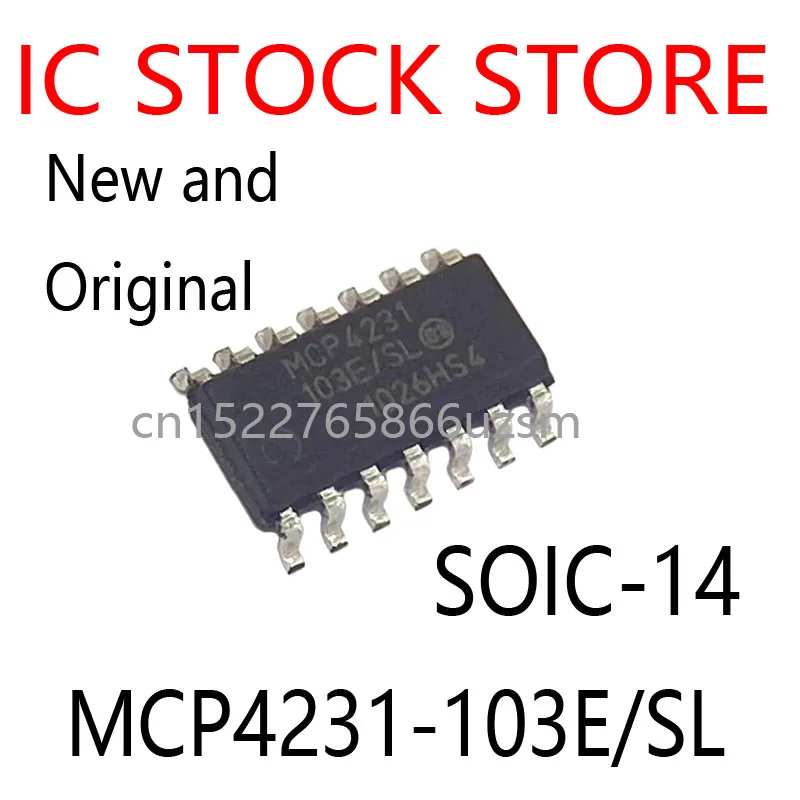 1PCS/LOTE New and Original Package SOIC-14 Genuine Analog-to-digital Conversion Chip ADC IC Chip MCP4231-103E/SL