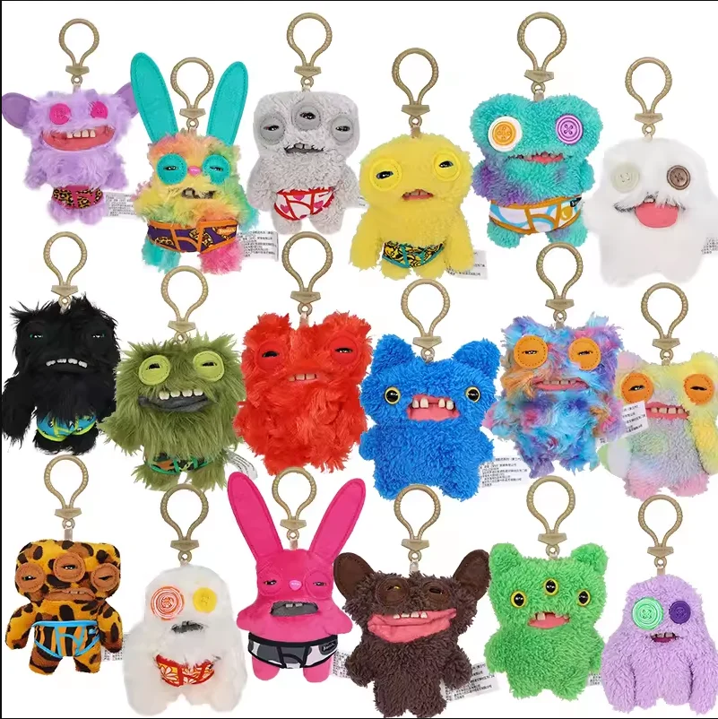 

10cm Fuggler Funny Ugly Monster Plush Toys Keychain Kawaii Fuggler Monster Rabbits Cute **- Stuffed Peluche Dolls Pendants Gifts