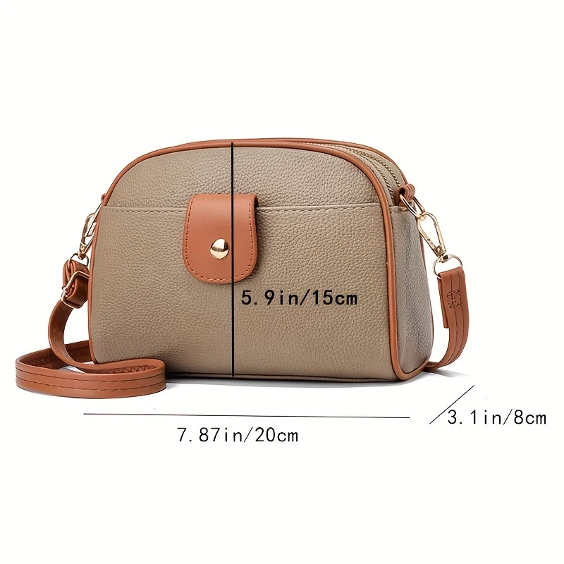 Fashion exquisite practical PU women\'s bag large capacity senior texture ladies shoulder crossbody bag