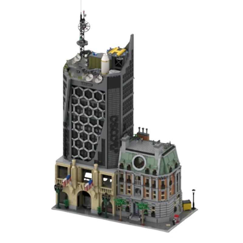Spot MOC-146947 5595pcs montagem de partículas pequenas blocos de construção construção vista rua edifício casa modelo de construção brinquedo