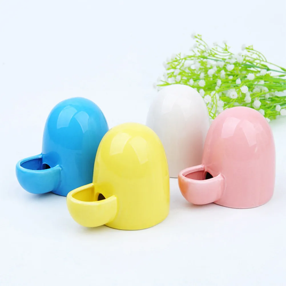 200Ml Ceramic Automatic Pet Feeder for Small Pets Rabbit Hamster Cat Water Dispenser Food Bowl Eco Friendly Bright view 4