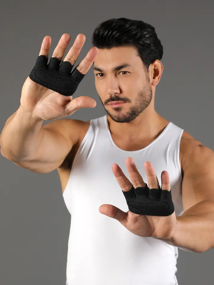 VBOSi SMALL SIZE Women Men Four-Finger Workout Gloves for Fitness, Weightlifting & Training - 4