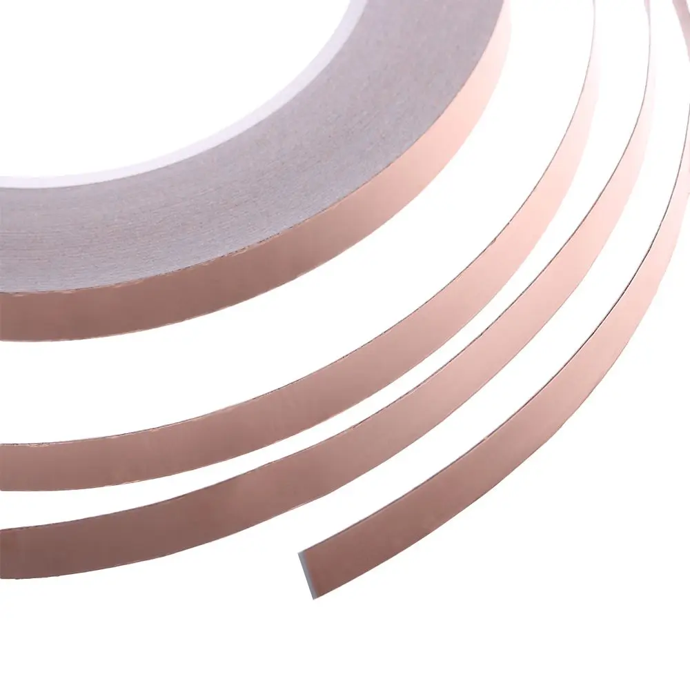 1PC Hot Acrylic Protection EMI Shielding Heat Resist Single Side Conductive Strip Adhesive Copper Foil Tape