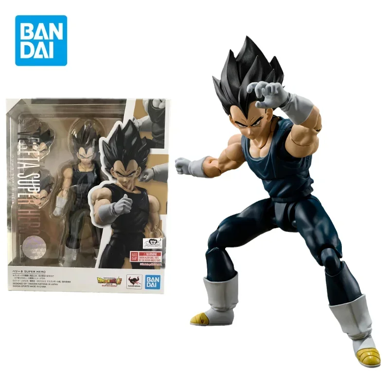 

Bandai Original Dragon Ball Super Anime Figure SHF Vegeta IV Action Figure Toys for kids Gift Collectible Model In Stock