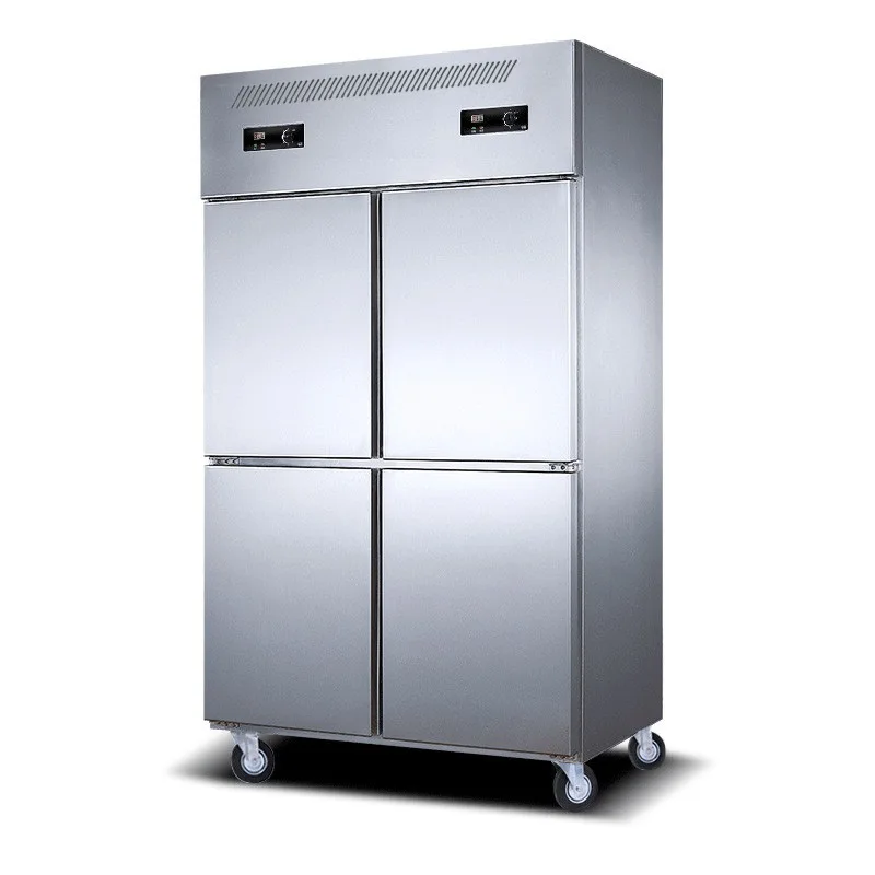 

Four-door refrigerator, commercial refrigeration workbench to keep fresh, freezing console, six-door kitchen vertical,