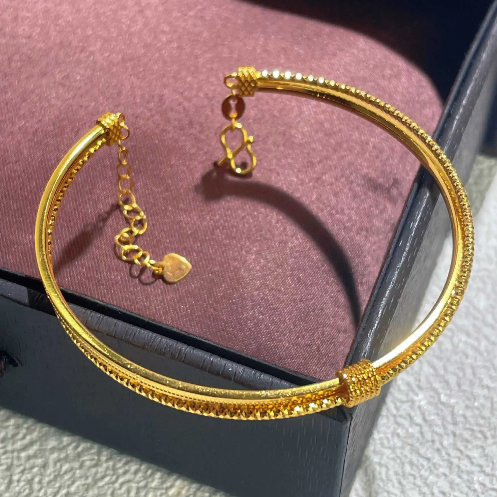 New 925 Sterling Silver Crushed Ice Wrap Half Cuff Bracelet For Women Modern Chinese Style Sparkling Fashion Bangle Jewelry Gift