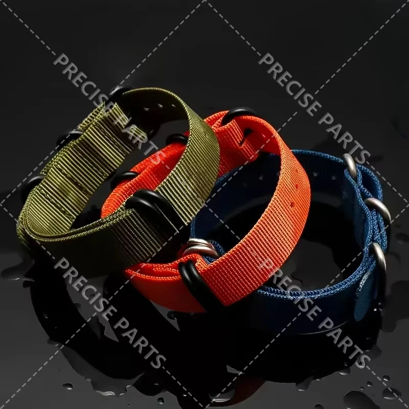 Watch Band 18mm 20mm 22mm 24mm Nato Strap Premium Army Sport Loop Dropshipping Military black buckle Belt bracelet Nylon