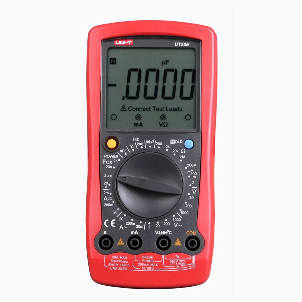UNI-T UT58A UT58B UT58C UT58D UT58E Digitale Multimeter Stroom Spanning Weerstand Capaciteit Frequentie Temperatuur Tester