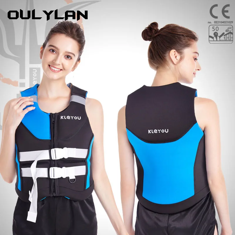 Oulylan Large Buoyancy Life Jacket Adult Life Jacket Vest Sports Swimming Wild Fishing Lifesaving Flood Control Surfing Rescue