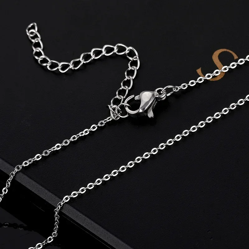 Stainless Steel Vintage Feather Pendant Necklaces for Women Men Silver Color Jewelry Accessories Gifts