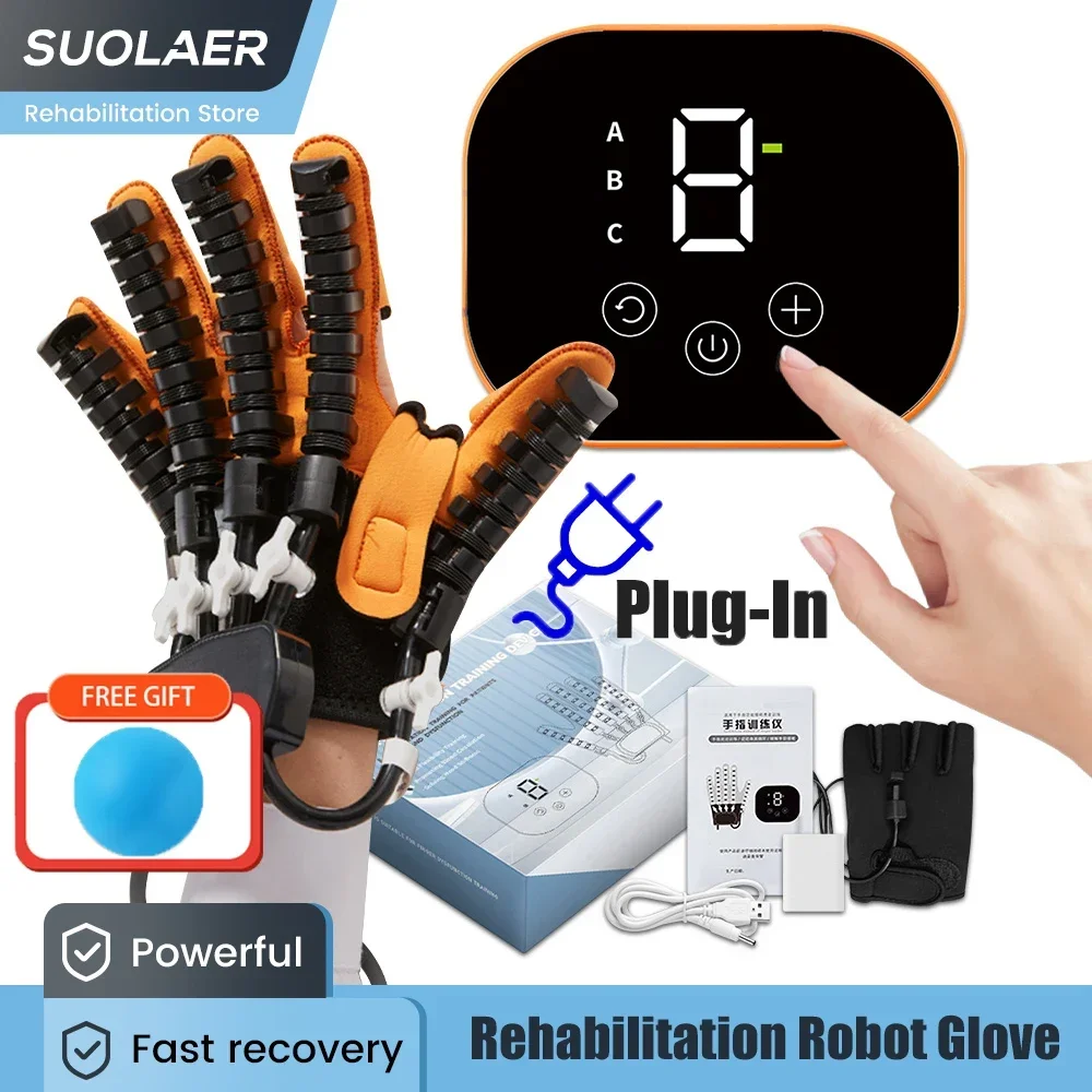 Rehabilitation Robot Gloves Hand Stroke Hand Therapy Equipment Hand Function Recovery Training Device Hemiplegia Finger Trainer