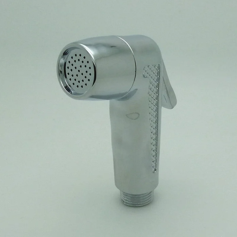 Bathroom Single Hole Pressure Boost Water Saving Bidets Nozzle ABS Material Handheld Shower Head Chrome Plated