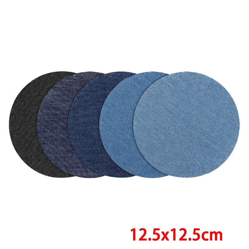 2 pz/5 pz panno di jeans riparazione Patch lavabile fai da te ferro su Denim gomito Patch riparazione per Jean abbigliamento pantaloni abbigliamento