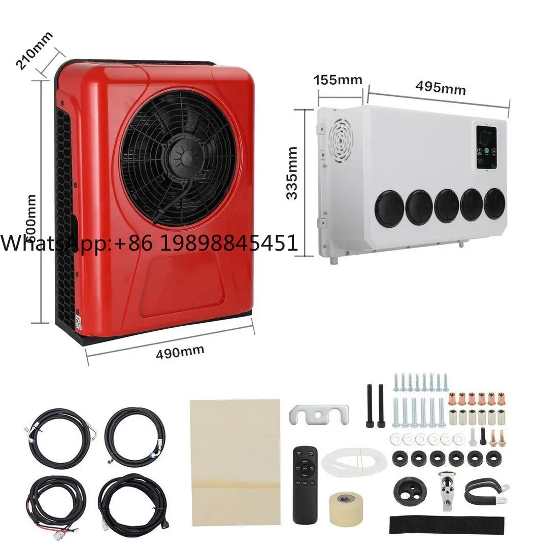 مكيف هواء صيني شبه شاحنة نائمة Rv 12 فولت لمركبات قوارب التخييم شبه شاحنة فان