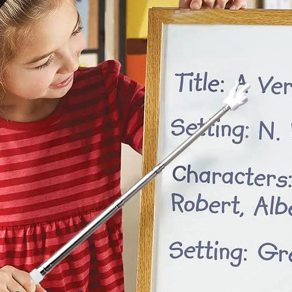 Telescopic Stainless Steel Command Rod  Teaching Children's Finger Reading  Teaching Whip Teacher  Classroom Household