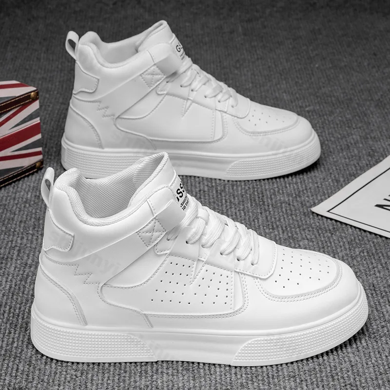 

Men Shoes High Top Ankle Boot Platform Comfortable Casual Shoes Autumn Anti Slip Sneakers Fashion Thick Soled Shoes Zapatos