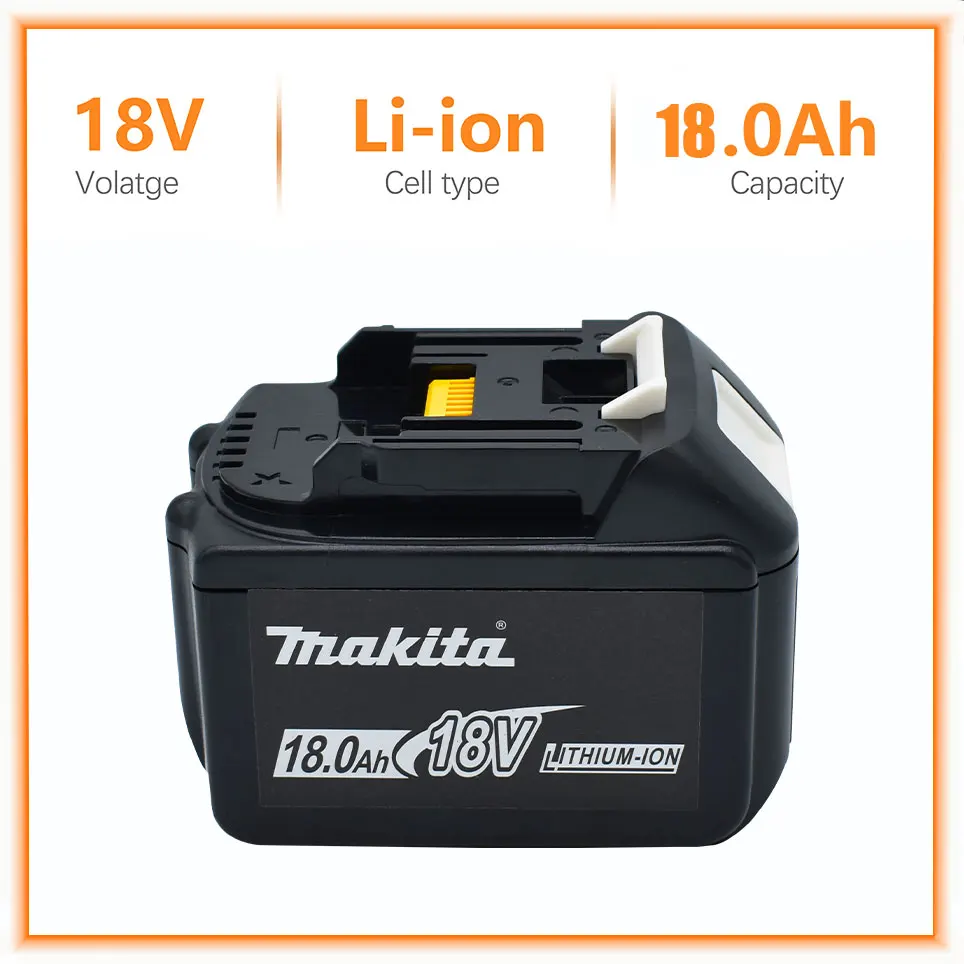 Makita Replacement 18V 18.0Ah Battery For BL1830 BL1830B 1840 BL1840B BL1850 BL1850B recharger battery LED indicateur