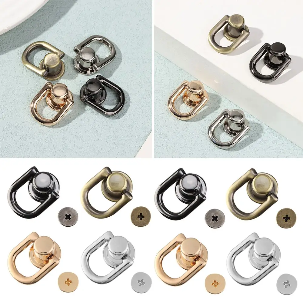 Leather Crafts Bag Screw Nail Bag Snap Luggage Buckle Metal Bag Rivet Studs Button Nail Buckle Handbag Belt Connector