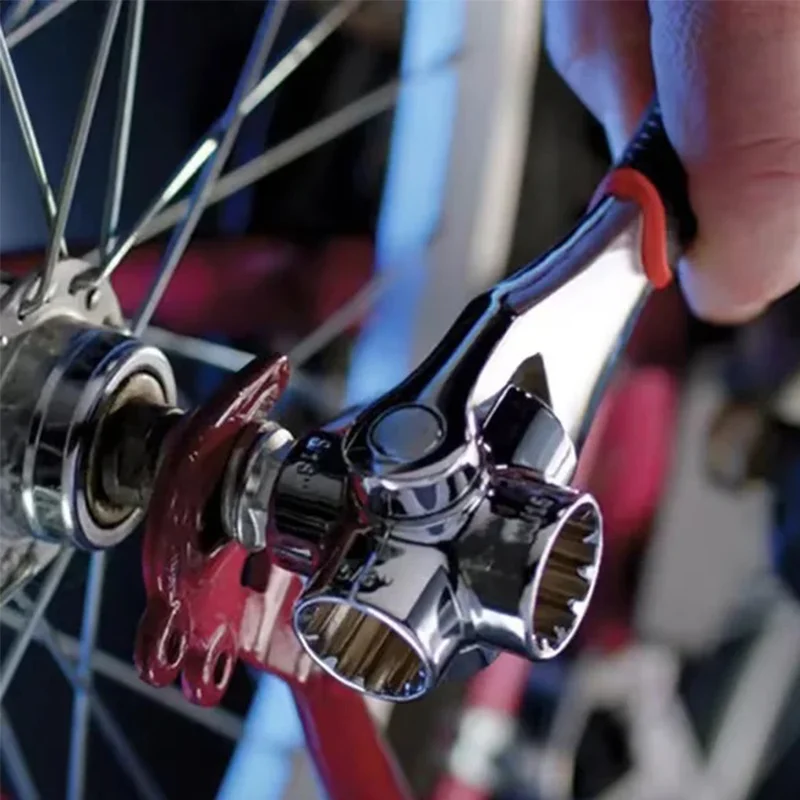 

52/48-в-1 Универсальный торцевой ключ с храповым механизмом, многоцелевой ключ с вращением на 360 градусов, ручные шлицевые болты, рукав, набор многофункциональных инструментов