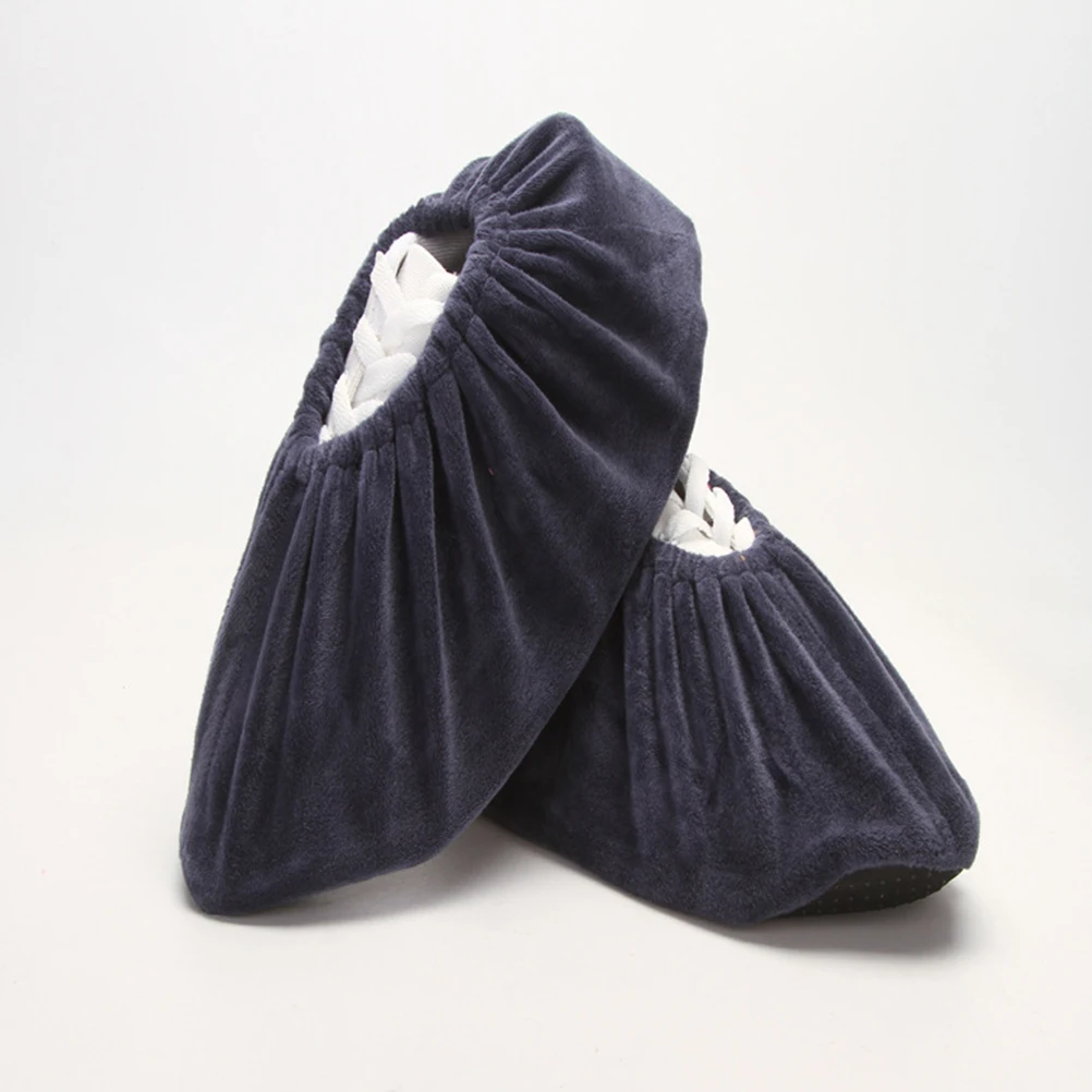 

4pcs Kids Shoes Covers Crystal Anti-Slip Shoe Protectors Reusable Floor Clean Thick Sole Covers For Home Dorm Dustproof Use