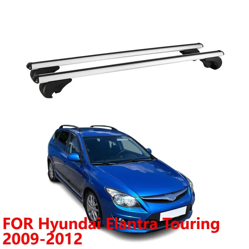 

Lockable Roof Rack Cross Bars for Hyundai Elantra Touring 2009-2012 Gray