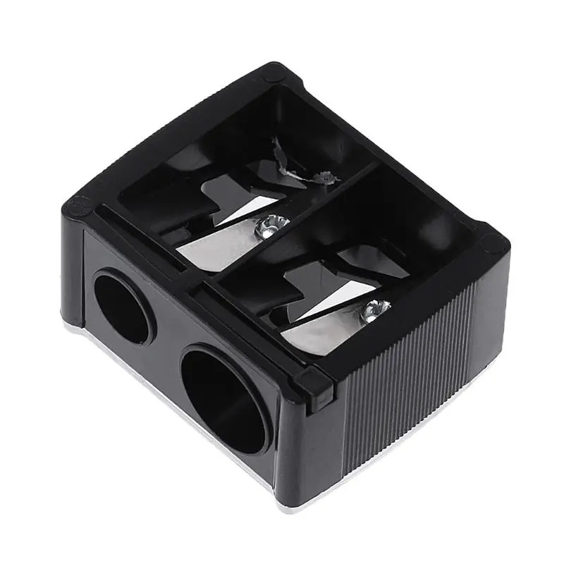 براية أقلام تجميلية للحواجب ، بطانة الشفاه ، أداة قلم تحديد العيون ، فتحتان