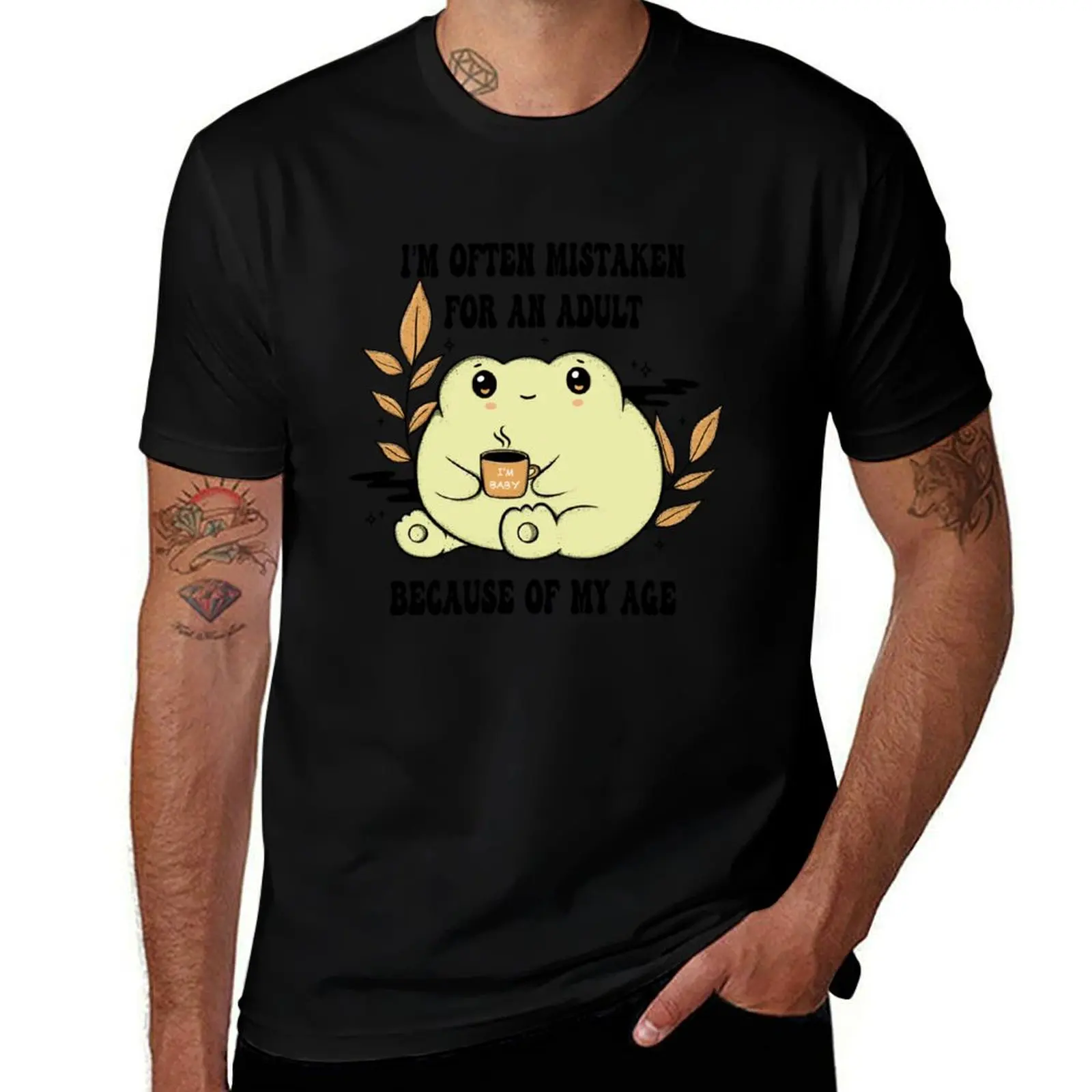 

I'm Often Mistaken for an Adult Because of My Age - Cute Frog T-Shirt blanks customs tshirts personalised designer t shirt men