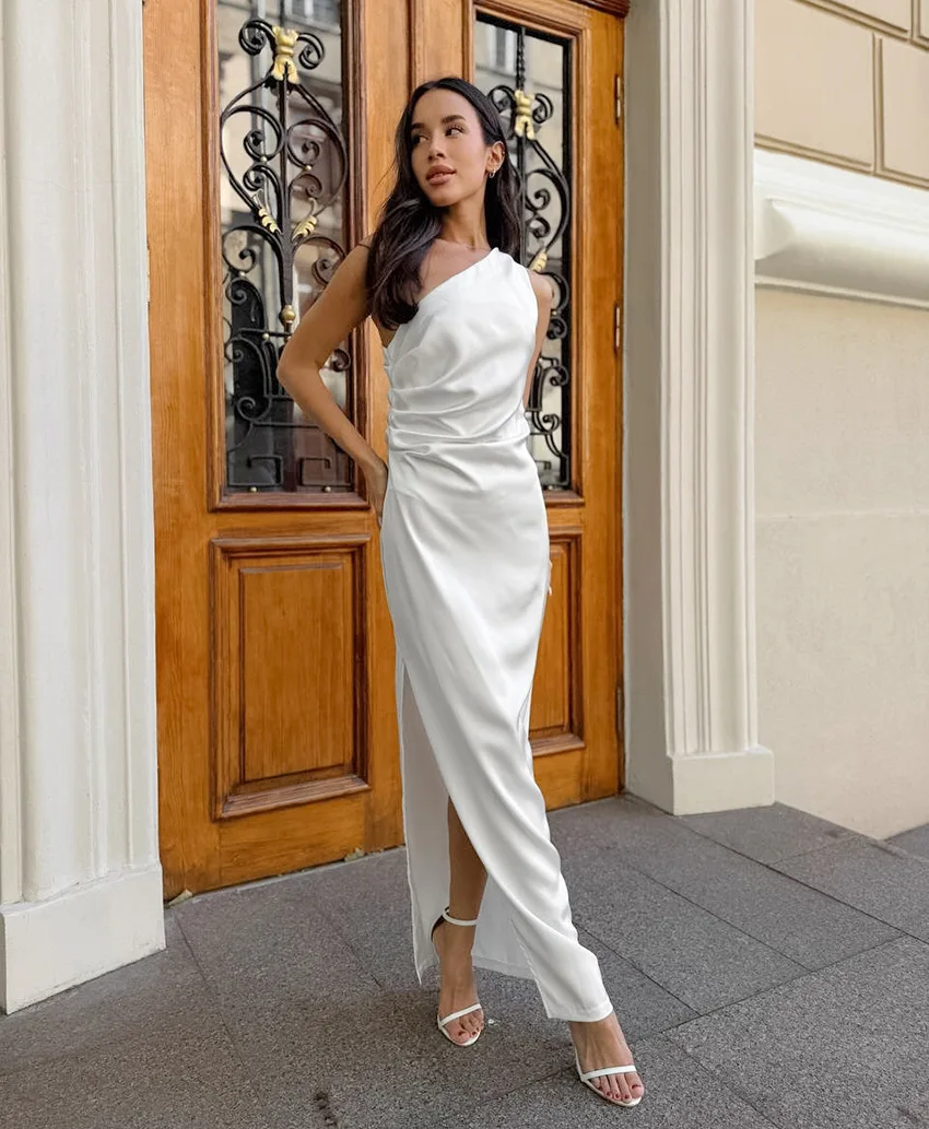 Elegant Satin Irreg…