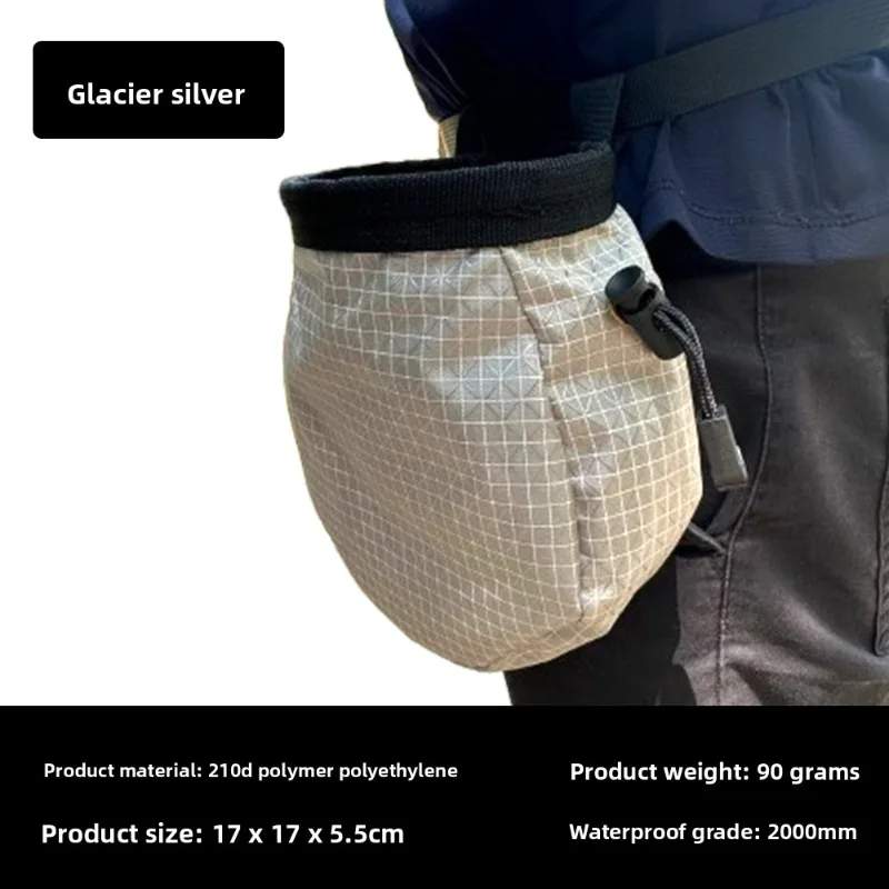 Rock Climbing Chalk Bag Waist‑Hang Dry‑Hand Magnesium Pouch Anti‑Slip For Mountaineering Fitness Horizontal Bar