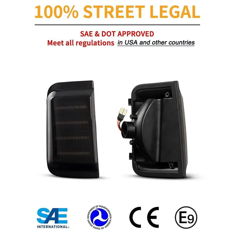 2x Led Dynamic Amber Side Mirror Turn Signal Lamps For Fiat Ducato Citroen Jumper Relay Peugeot Boxer Ram Promaster Car Styling