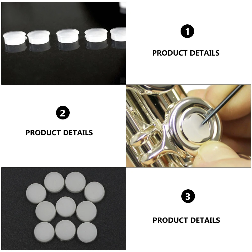 

40 Pcs Flute Sound Hole Plug Accessories Instruments Bag Silica Gel Speaker Wire Silicone Flutes Repair Parts Protective Gifts