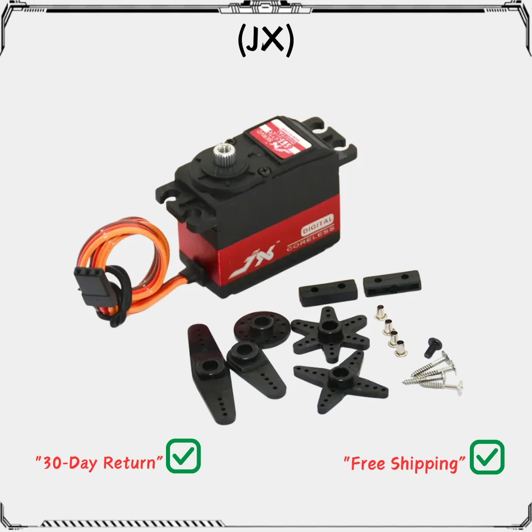 

JX Servo PDI-6115MG 15 кг 6 В 0,126 сек Высокоскоростной стандартный цифровой сервопривод без сердечника для радиоуправляемого автомобиля, лодки, гоночного дрона