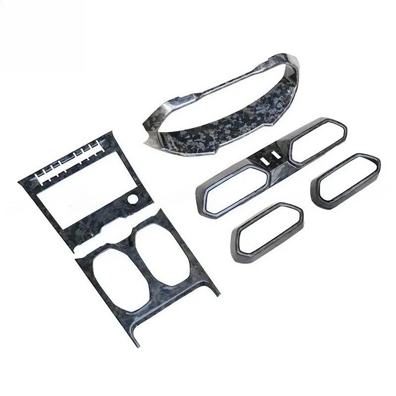 3M Taps Forged Carbon Fiber OEM Style Car Central Control Trim Dashboard Decorations Full Set Interior Trims for Lambor Urus