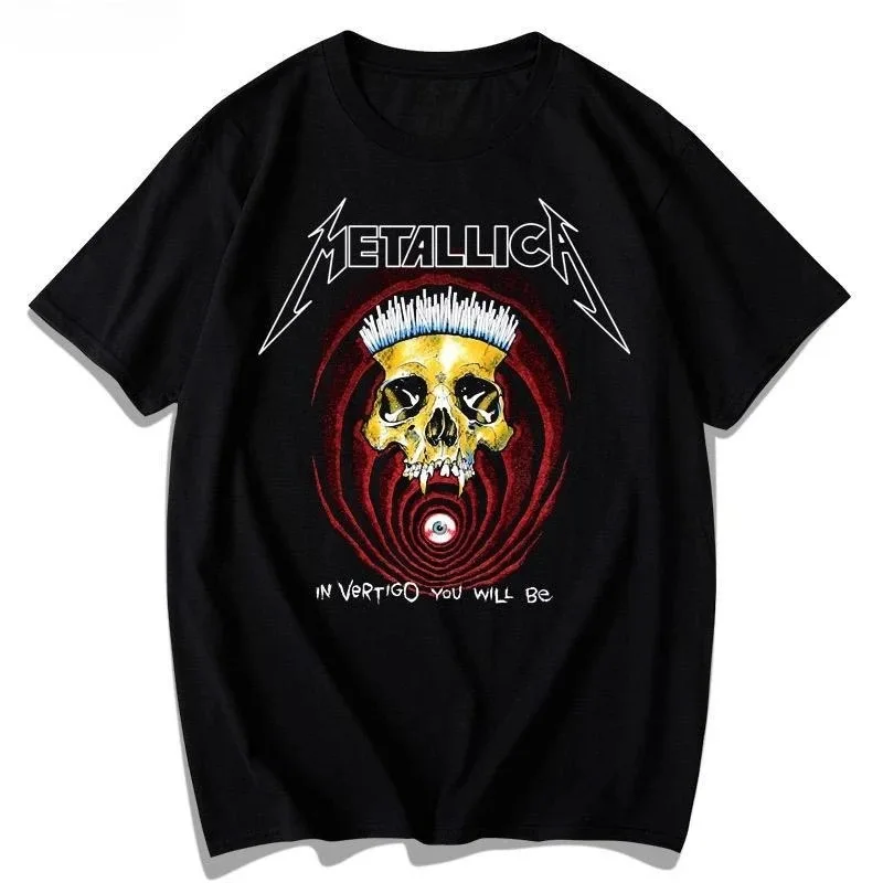 

Cotton Short Sleeved T-shirt for Men, European and American Retro Hip-hop Summer Trend Fake Sports Comfortable Top