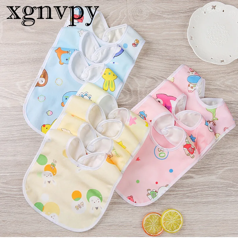 xgnvpy Baby Bibs Cotton Waterproof Feeding Protection Scarf for Newborns Toddler Boys Girls Kids Clothing Accessory 1PCS