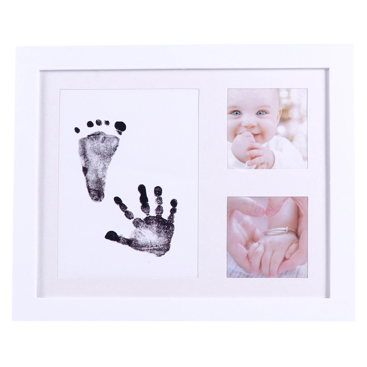 

Hand Foot Print Photo Frame Baby Infant Frames Stickers Display Rack Newborns Photos Growth Record Holder Home