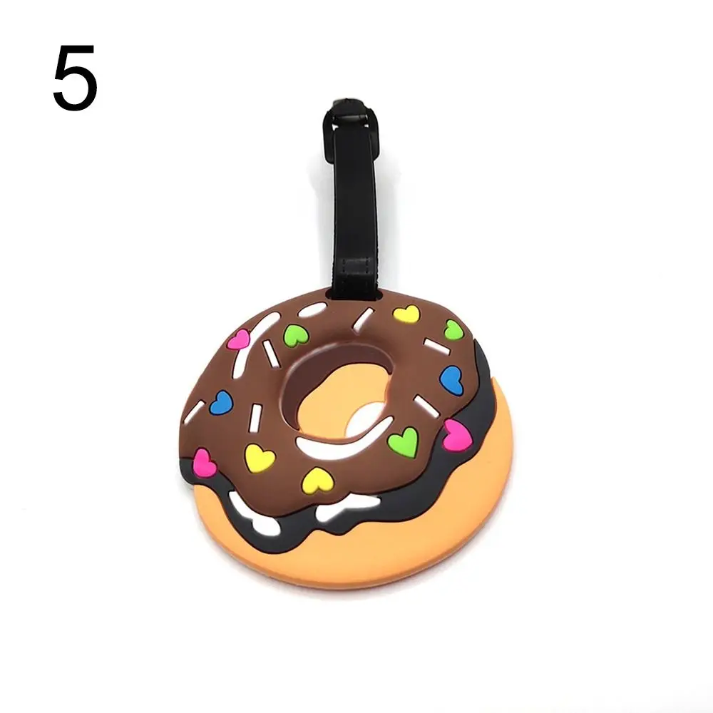 Ярлык для багажа в мультяшном стиле, мягкие Аксессуары для путешествий, ярлыки для багажа, ремни, аксессуары для рюкзака красного цвета