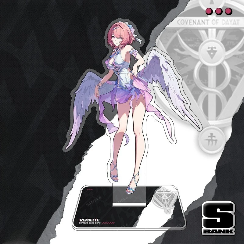 Game Zenless Zone Zero Remiel Anime Acrylic Stand Model Plate Keychain Desk Decor Collection Gift Keychain 15cm