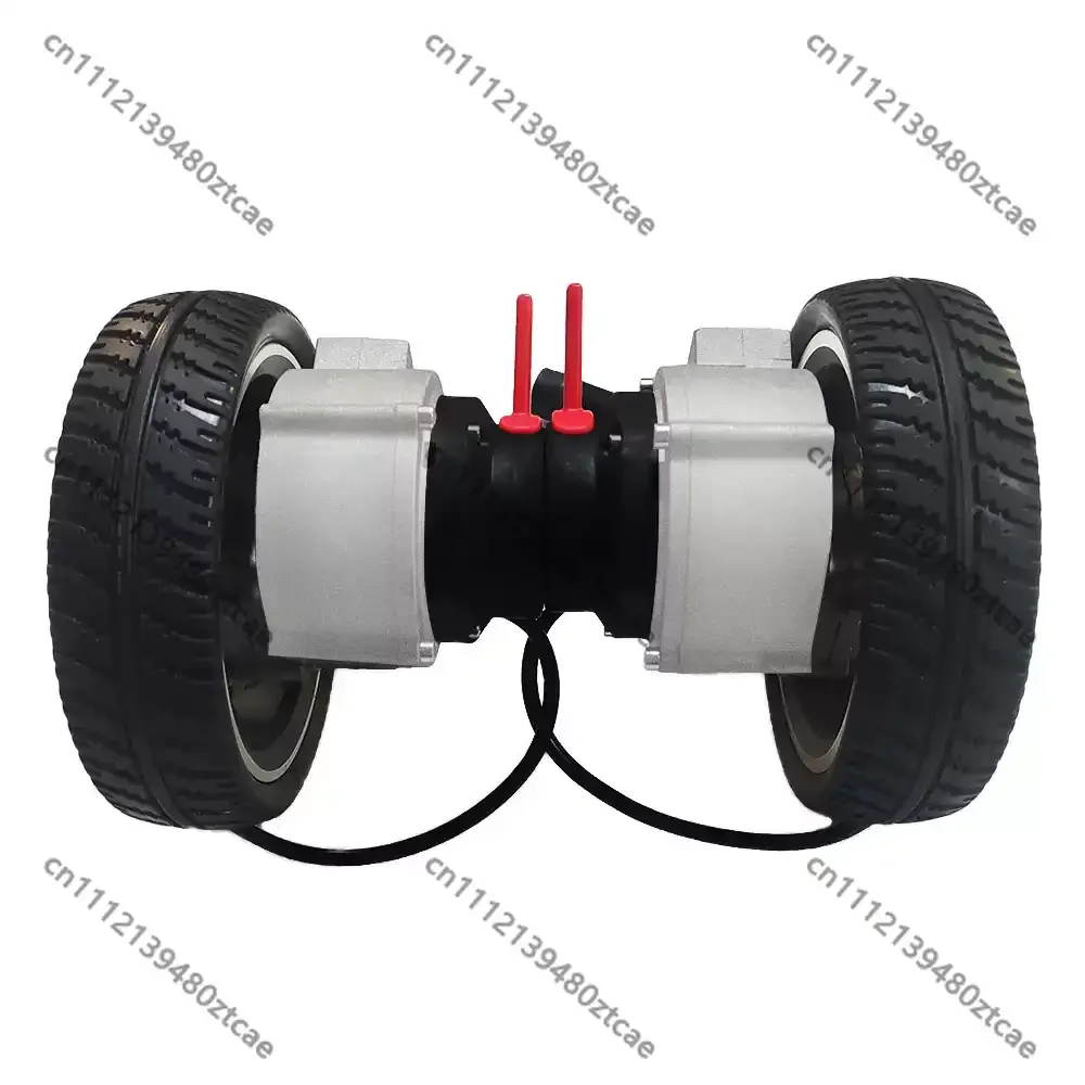 24V 250W Brushless DC Reduction Motor Electromagnetic Brake 8Inch Wheelchair Sweeper Trolley