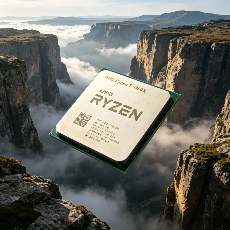 CPU para Juegos de Escritorio AMD de Alto Rendimiento, Ryzen 7 5800X R7 5800X, 8 Núcleos, 16 Subprocesos, 3.8GHz, Socket AM4, Sin Embalaje