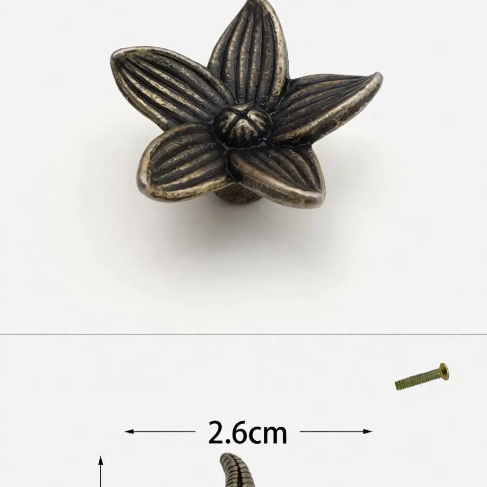 European Retro Furniture Knob Zinc Alloy Butterfly Handle Small Decorative Pull For Drawer Dresser Closet Cabinet Door