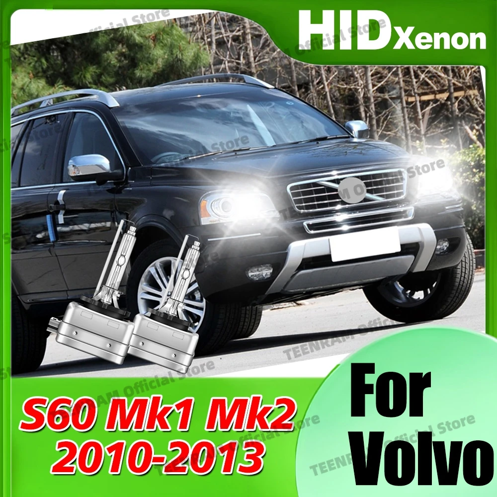 

2x HID Xenon D1S D1 6000K 8000K 10000K Headlights 35W Head Lamps 12V For Volvo S60 Mk1 Mk2 2010 2011 2012 2013 Auto Accessories
