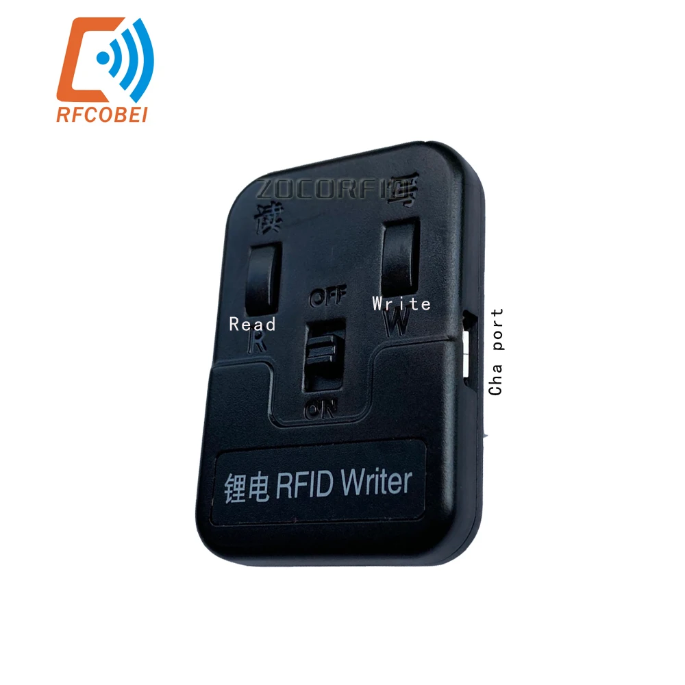 Mini Rechargeable RFID Duplicator Card Reader 125KHz EM4100 Copier Writer ID card Programmer Free 2pcs Rewritable ID Sticker