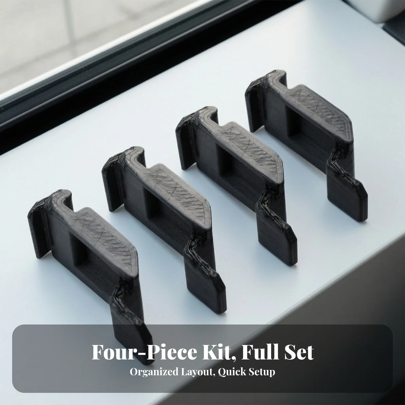 4 Pieces Door Lock Striker Fix Easy Install Door Lock Striker Cushion Strike Plate Form-Fitting Hardware Sturdy for Car Owners