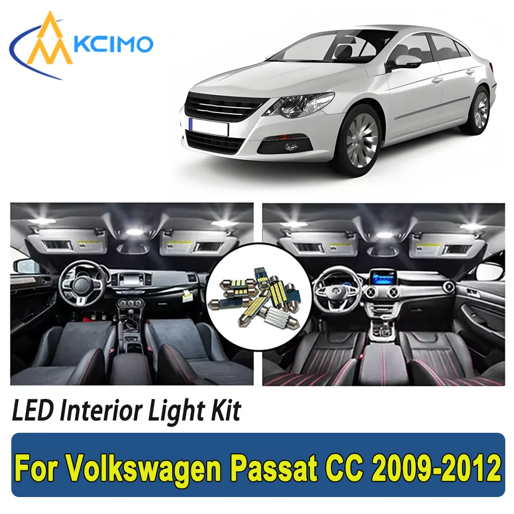 

New Light Bulb For Volkswagen Passat CC 2009-2012 Premium Bright LED Interior Dome Map Trunk Light Kit Car Led Lamps Car LED